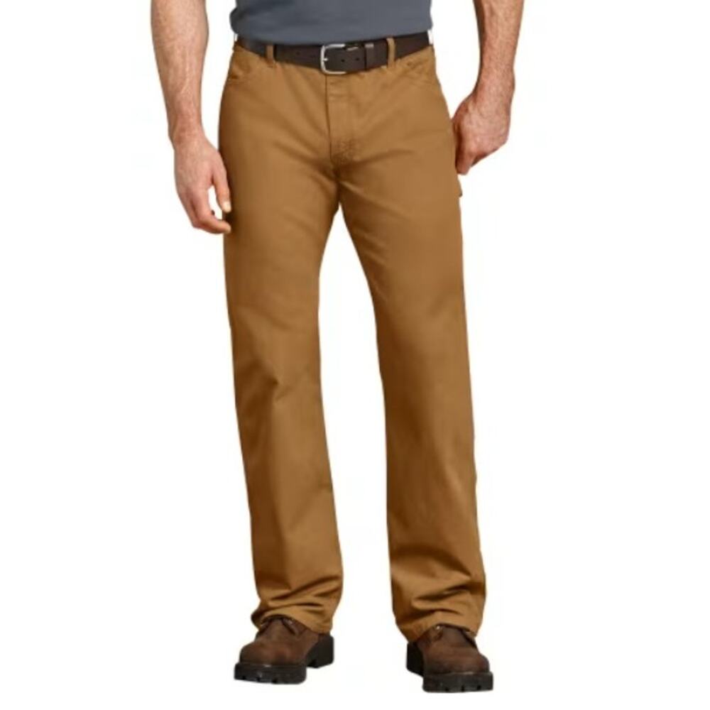 NWT Men's Dickies Carpenter Straight Leg Jeans, Rinsed Brown Duck Size 40 x 32